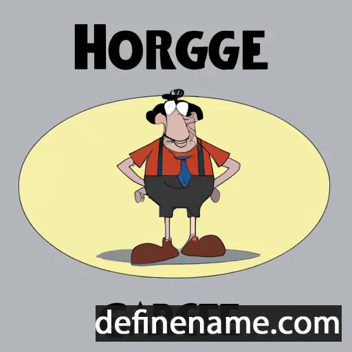 cartoon of the name Gheorghe