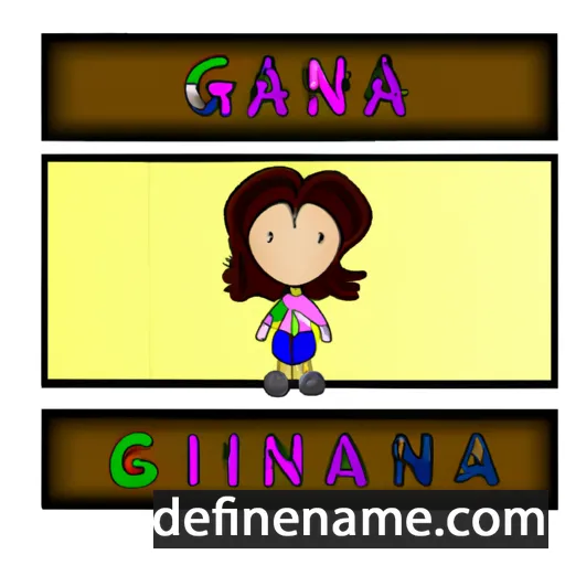 cartoon of the name Gianna