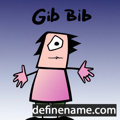 cartoon of the name Gib