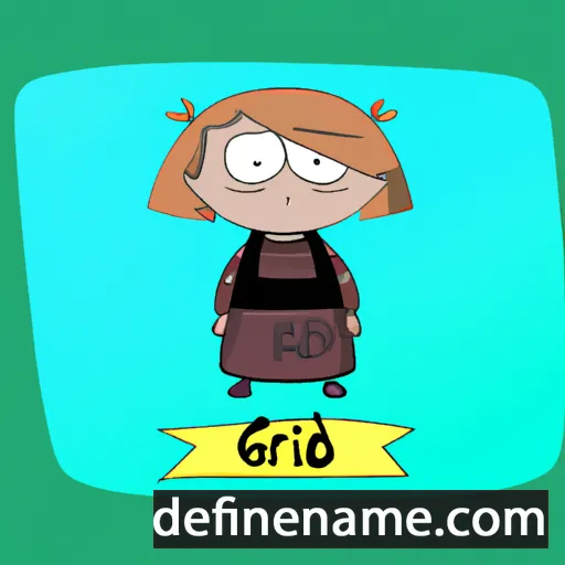 cartoon of the name Giedrė