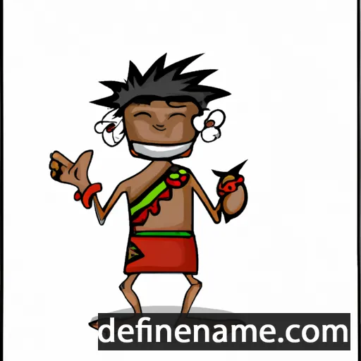 cartoon of the name Giiwedinokwe