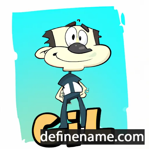 cartoon of the name Gil