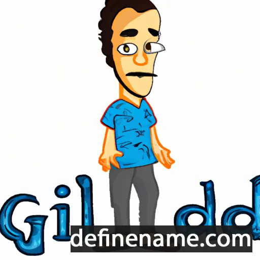 cartoon of the name Gilad