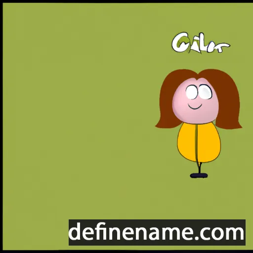 cartoon of the name Gilberte