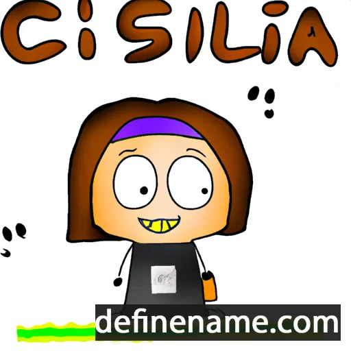 cartoon of the name Gilla Críst