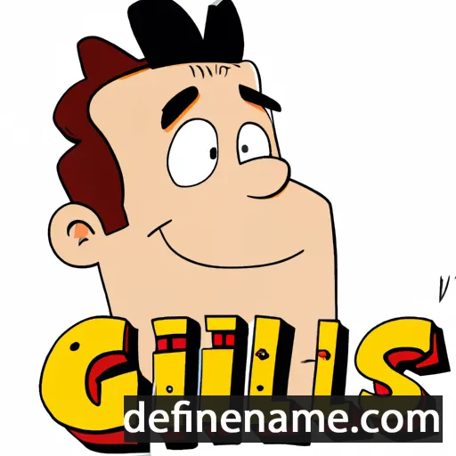 cartoon of the name Gilles