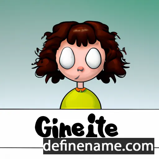 cartoon of the name Ginette