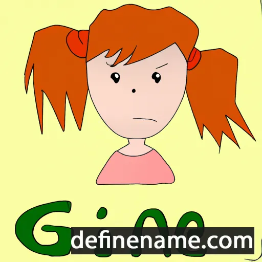 cartoon of the name Ginnie