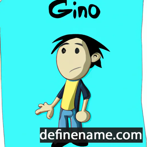 cartoon of the name Gino