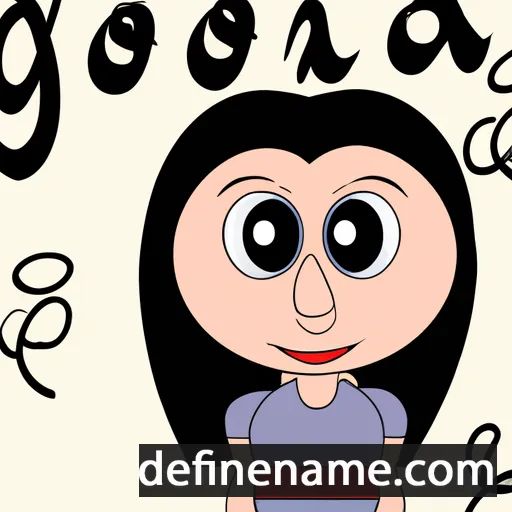 cartoon of the name Giorgia