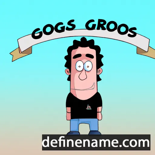 cartoon of the name Giorgos