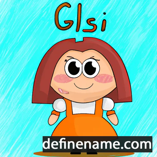 cartoon of the name Gisila