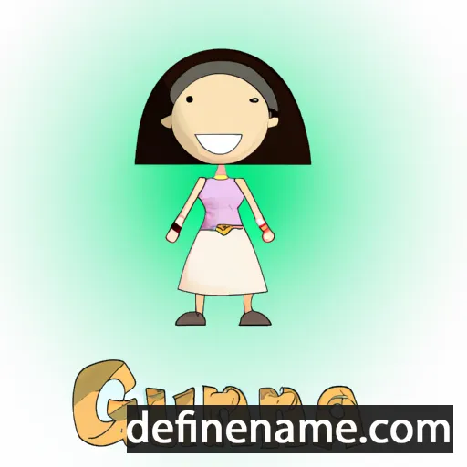 cartoon of the name Giuanna