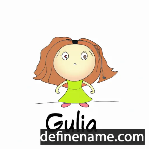 cartoon of the name Giulia