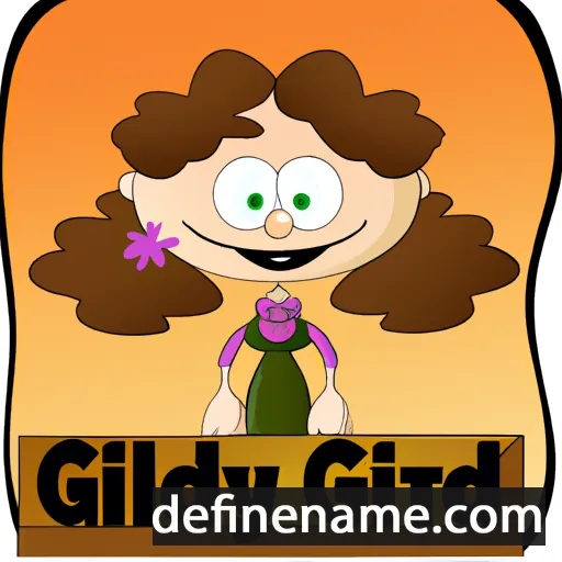 cartoon of the name Gladys