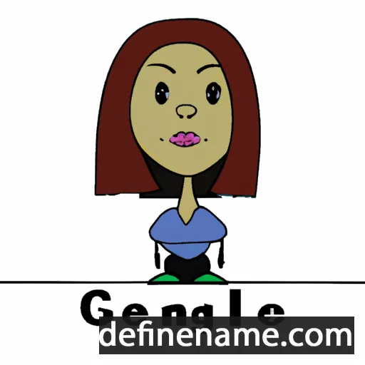 cartoon of the name Glenice