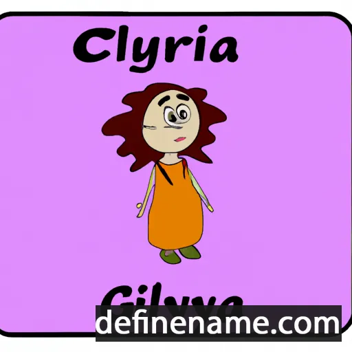 cartoon of the name Glikeriya