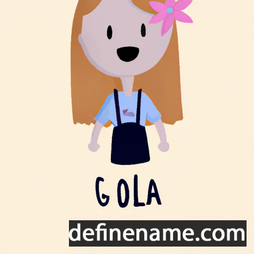 cartoon of the name Glória