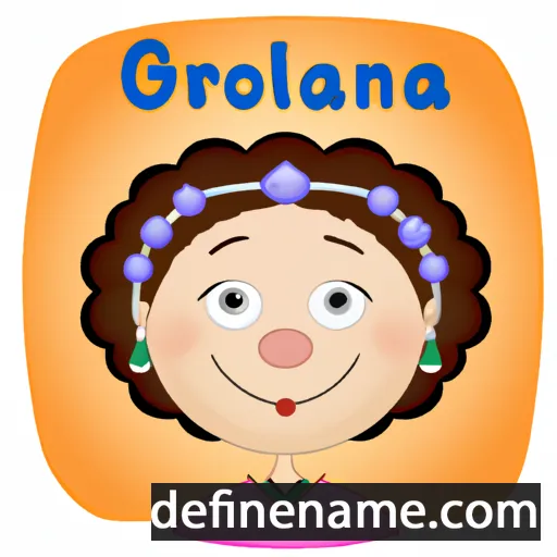 cartoon of the name Gloriana