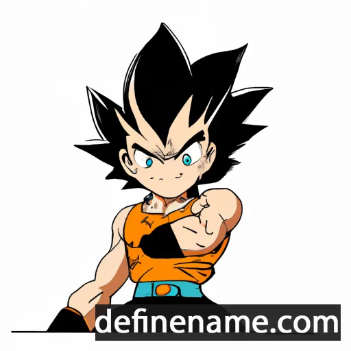 cartoon of the name Goku