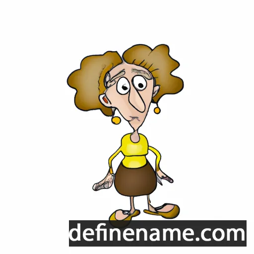 cartoon of the name Golda