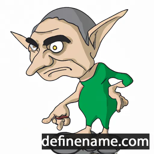 cartoon of the name Gollum