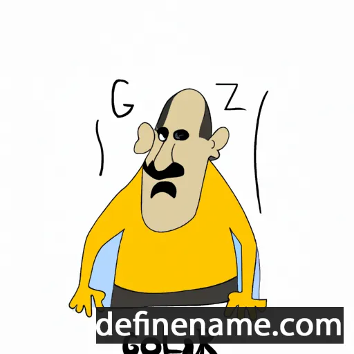 cartoon of the name Golzar