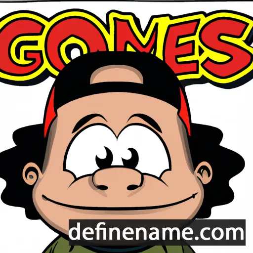 cartoon of the name Gomes