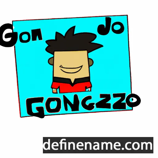 cartoon of the name Gonzalo