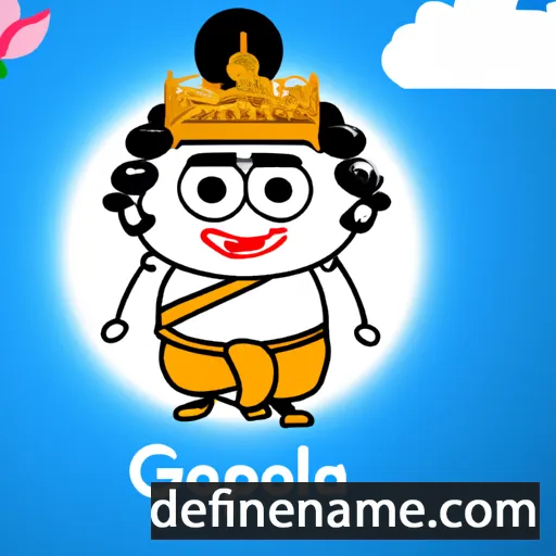 cartoon of the name Gopala