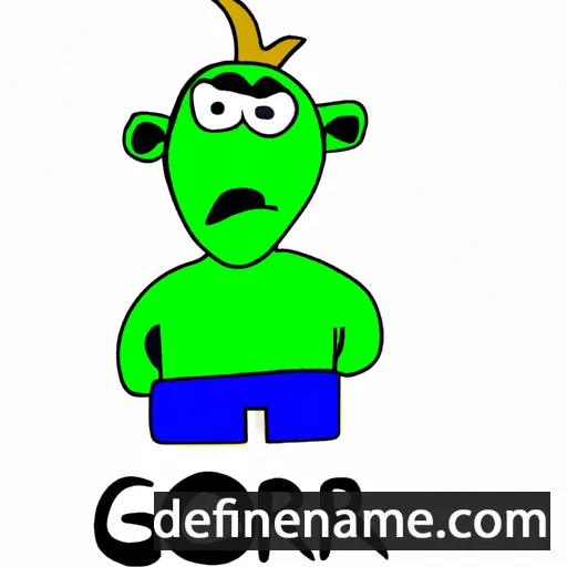 cartoon of the name Gor