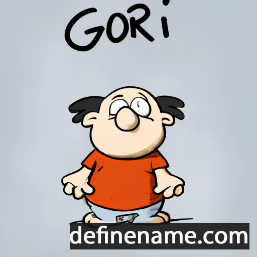 cartoon of the name Gorgi