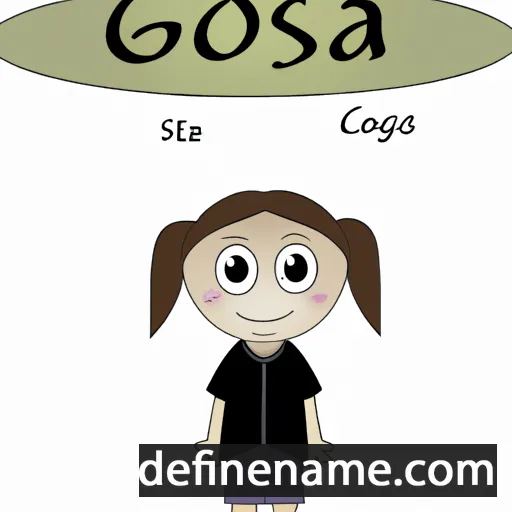 cartoon of the name Gosia