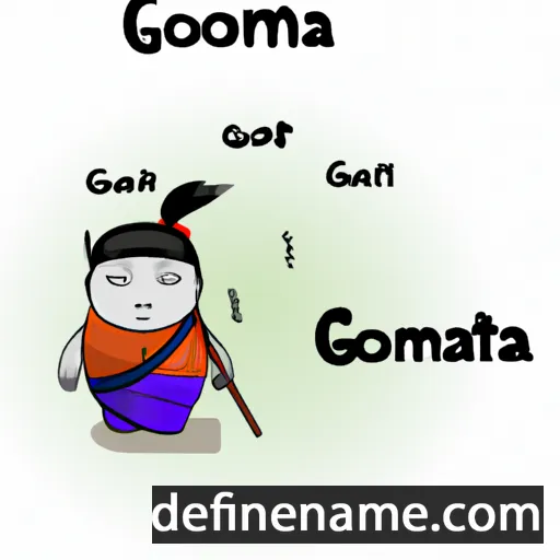 cartoon of the name Gotama