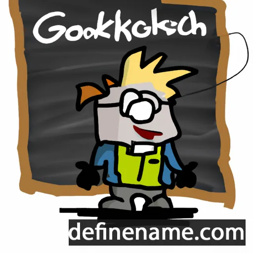 cartoon of the name Gottschalk