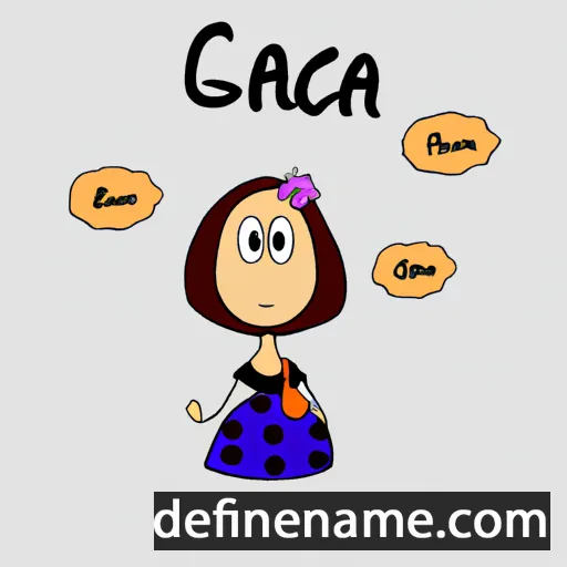 cartoon of the name Gracja