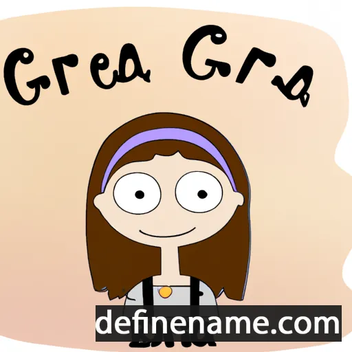 cartoon of the name Gréta