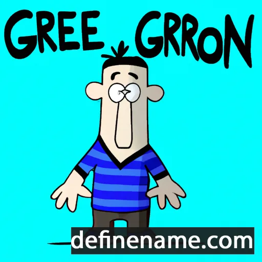 cartoon of the name Gregor