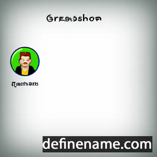 cartoon of the name Gresham