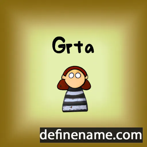 cartoon of the name Greta