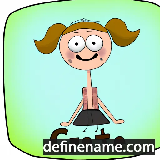 cartoon of the name Grete