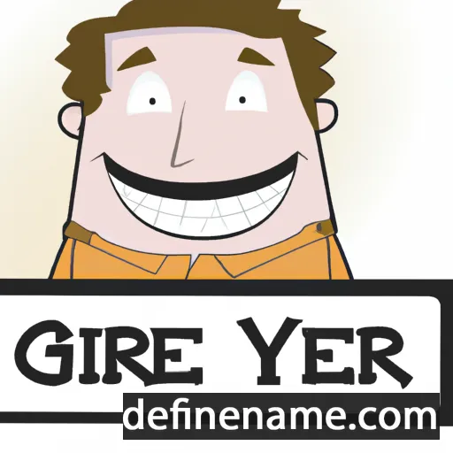 cartoon of the name Grier