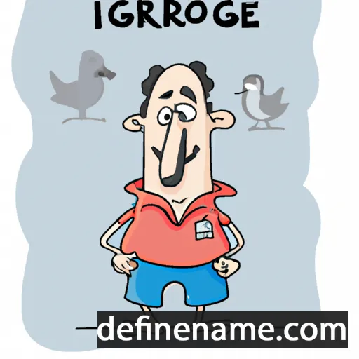 cartoon of the name Grigore