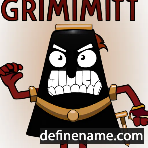 cartoon of the name Grimhilt