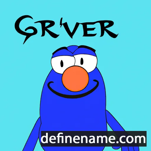 cartoon of the name Grover