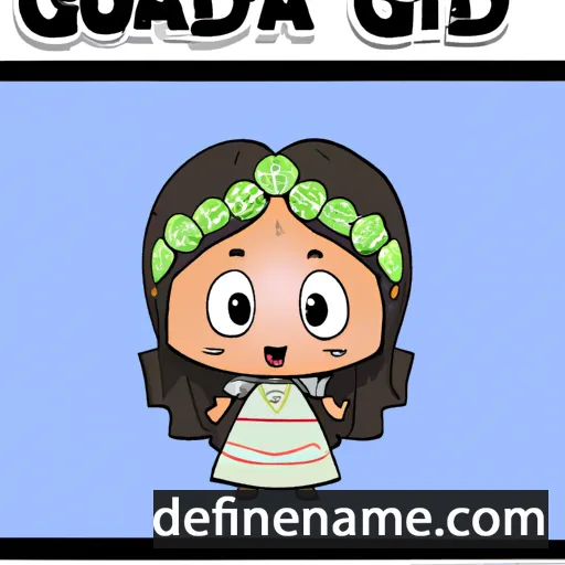 cartoon of the name Guadalupe