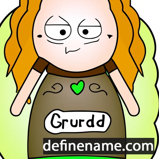 cartoon of the name Gudrun