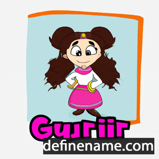 cartoon of the name Gulrukh