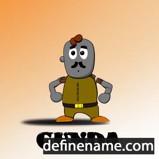 cartoon of the name Gunda