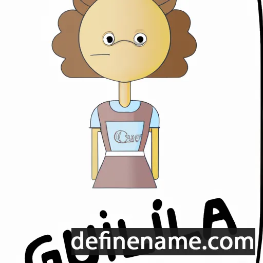 cartoon of the name Gunilla